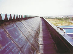 中國航天城空間技術(shù)研究院屋面防水施工現(xiàn)場